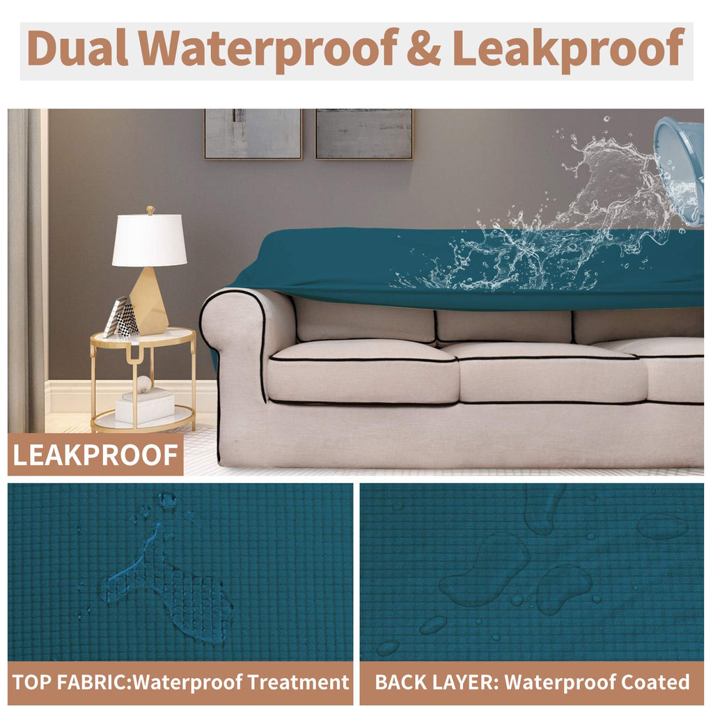 Easy-Going 100% Waterproof Couch Cover, 3 Cushion Oversized Sofa Cover