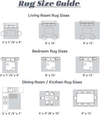 Area Rug 6x9 Washable Rug, Vintage Boho Medallion Rugs Non-Slip Soft Low Pile Large Distressed Rug Indoor Retro Carpet for Living Room Bedroom Dining Room Home Office (Vintage Black, 6'x9')