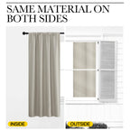 NICETOWN Blackout Curtains for Living Curtains, Room Darkening Window Curtain Panels, Easy-Care Solid Thermal Insulated Draperies/Drapes for Daughter Room (Natural, 2 Panels, 29 by 40)