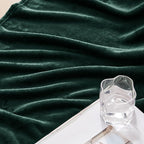 Exclusivo Mezcla Fleece Blanket Twin Size for Bed, Super Soft and Warm, All Season, Cozy, Plush, Lightweight, 90x66 Inches, Forest Green