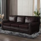 ANARACHON Leather Look Couch Cushion Covers Sofa Seat Slipcovers Sets Couches Furniture Protector for Sectional Armchair Loveseat Pets Kids Stretch Spandex Fabric (3 Cushion XL Sofa, Chocolate)
