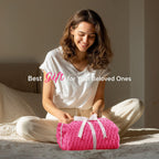 BEDELITE Hot Pink Throw Blanket for Couch, Soft Cozy Gifts for Women, 50*60