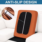 Smiry Printed Couch Cushion Covers, Stretch Soft Couch Covers for Sofa, Washable Non-Slip Sofa Slipcover Furniture Protector for Indoor and Outdoor (3 Pack, Rust)