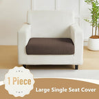 Couch Cushion Covers for Sofa Couch Covers Wear-Resistant Universal Sofa Cover Washable Stretch for Sectional Slipcovers (Texture-Brown,Large Single Seat Cover)