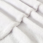 BEDELITE Fleece Blanket Twin Size White Throw Blanket for Couch & Bed, Luxury Plush Cozy Fuzzy Blanket 60x80 inches, Super Soft Warm Lightweight Throw Blanket for Travel Camping