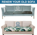 Smiry Printed Couch Cushion Covers, Stretch Soft Couch Covers for Sofa, Washable Non-Slip Sofa Slipcover Furniture Protector for Indoor and Outdoor (3 Pack, Green)