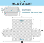 Reversible Sofa Covers Couch Cover Furniture Protector for Dogs Elastic Straps Water Resistant(Sofa,Burgundy/Camel)