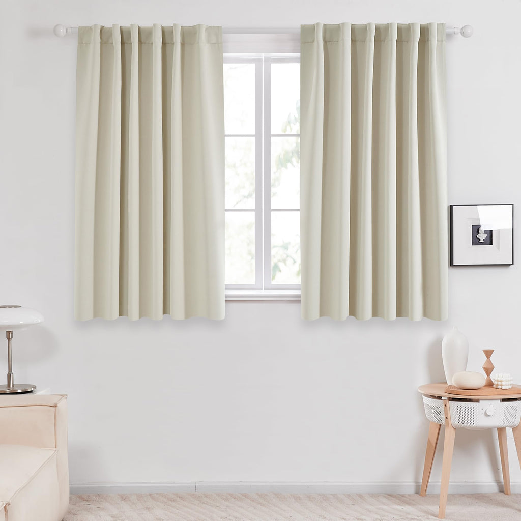 Deconovo Blackout Curtains for Bedroom, Living Room Curtains 54 Inches Long