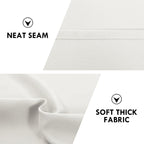 DWCN Blackout Curtains for Bedroom Living Room 52 x 54 Inch Long Ivory