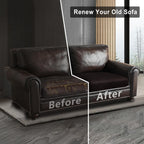 ANARACHON Leather Look Couch Cushion Covers Sofa Seat Slipcovers Sets Couches Furniture Protector for Sectional Armchair Loveseat Pets Kids Stretch Spandex Fabric (2 Cushion Loveseat, Chocolate)