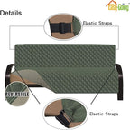 Easy-Going Reversible Couch Cover, Large Futon Sofa, Greyish Green/Beige