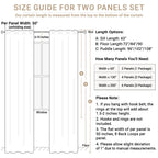 Linen Textured Total Blackout Curtains for Bedroom 63 Inches Long, Oatmeal