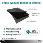 ChrisDowa Grommet Blackout Curtains for Bedroom and Living Room - 2 Panels Set Thermal Insulated Room Darkening Curtains (Dark Grey, 38W x 45L)