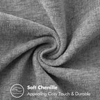 MIULEE Decorative Euro Sham Pillow Covers 24x24 Inch Dark Gray 2 Pack