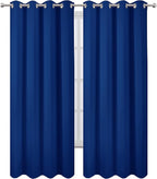 LEMOMO Blackout Curtains 52 x 95 inch/Royal Blue Curtains Set of 2 Panels/Thermal Insulated Room Darkening Bedroom Curtains
