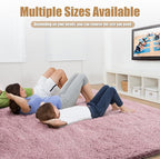6x9 Fluffy Area Rug for Living Room,Shag Area Rugs for Bedroom,Blush Soft Fuzzy Rug Non-Shedding Indoor Plush Carpet for Kids Bedroom Nursery Dorm Home Decor