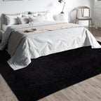 10X14 Large Shag Area Rugs for Living Room Bedroom,Big Soft Black Fluffy Rug for Bedroom Dorm,Indoor Carpet Plush Rugs for Living Room Home Decor,Black