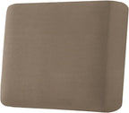 H.VERSAILTEX Super Stretch Individual Seat Cushion Covers Sofa Covers Couch Cushion Covers Slipcover Sets Thick Jacquard Textured Twill Fabric (1 Piece Chair Cushion Cover, Macchiato)