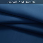 SimpleHome Blue to Grey White Ombre Room Darkening Curtains 72 Inch