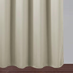 LEMOMO Light Beige Thermal Blackout Curtains/42 x 63 Inch/Set of 2 Panels Room Darkening Curtains for Bedroom