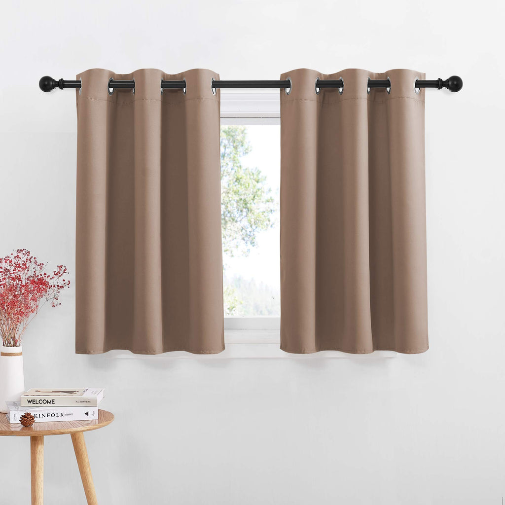 NICETOWN Short Curtains Blackout Curtains for Half Nursery Window