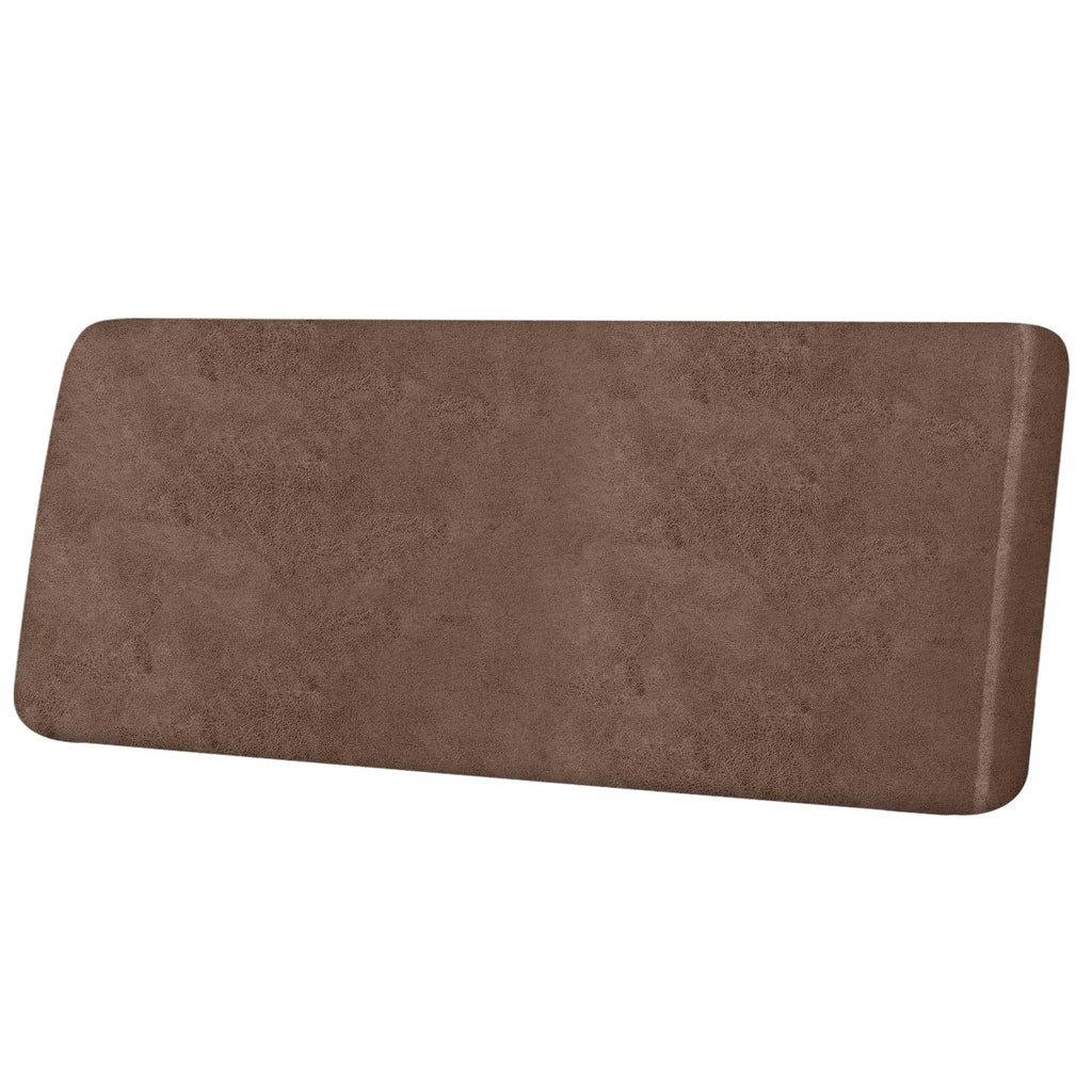ANARACHON Leather Look Couch Cushion Covers Sofa Seat Slipcovers Sets Couches Furniture Protector for Sectional Armchair Loveseat Pets Kids Stretch Spandex Fabric (1 Cushion XL Sofa, Brown)