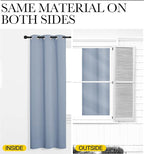 NICETOWN Vintage Blue Blackout Curtains 102 inches Length for Living Room, 2 Panels, 55" Wide, Thermal Insulated Long Drapes for Large Window