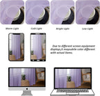 Chyhomenyc Lilac Sheer Curtains 108 Inches Long - Light Filtering Voile Extra Long Panel Drapes for Floor to Ceiling Window, Elegant Soft Living Room Curtains, Each 42Wx108L Inch, 9FT, 2 Panels