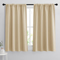 RYB HOME Short Curtains for Bedroom, Room Darkening, Rod Pocket