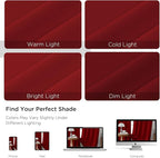 CUCRAF Red Blackout Curtains Customize, Rod Pocket Room Darkening Curtain for Bedroom Living Room, Thermal Insulated Window Drapes 1 Panel (Custom Size, Color)