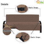 Easy-Going Reversible Couch Cover, Large Futon Sofa, Brown/Brown