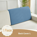 Couch Cushion Covers for Sofa Couch Covers Wear-Resistant Universal Sofa Cover Washable Stretch for Sectional Slipcovers (Texture-Blue,Back Cover L)