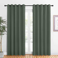 NICETOWN Room Darkening Draperies Window Curtain Panels, Dark Mallard, 2 Panels, W60 x L84 -inch, Thermal Insulated Grommet Room Darkening Curtains for Bedroom
