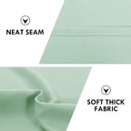 DWCN Blackout Curtains Room Darkening Thermal Insulated Bedroom Curtains Window Curtain Panels, 38 x 45 inches Long, Set of 2 Light Green Rod Pocket Drapes