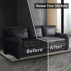 Leather Look Couch Cushion Covers Sofa Seat Slipcovers Sets Couches Furniture Protector for Sectional Armchair Loveseat Pets Kids Stretch Spandex Fabric (2 Cushion Sofa, Light Grey)