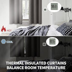 BGment Blackout Curtains for Bedroom - Grommet Thermal Insulated Room Darkening Curtains for Living Room, Set of 2 Panels (70 x 63 Inch, Grey)