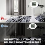 BGment Grey Blackout Curtains for Bedroom 69 Inch Long - 2 Panels