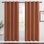 NICETOWN Cappuccino Blackout Curtains for Kitchen 55" w x 78" L 2 Panels