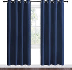 NICETOWN Navy Blackout Curtains 78" Long for Living Room, Thermal Insulated Window Treatment Light Reducing Room Darkening Drapes for Boys Kids Bedroom, Classroom, Apartment (55" W x 78” L, Set of 2)