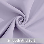 Yakamok Light Blocking Room Darkening Thermal Curtains - Blackout Curtains with Grommet Top for Bedroom/Living Room (62Wx84L, Lilac, 2 Panels)