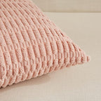 Fancy Homi 4 Packs Boho Pink Decorative Throw Pillow Covers 20x20 Inch for Living Room Couch Bed Sofa, Rustic Modern Farmhouse Home Decor, Soft Plush Corduroy Square Cute Cushion Case 50x50 cm