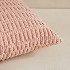 Fancy Homi 4 Packs Decorative Throw Pillow Covers for Living Room Couch Bed, Modern Farmhouse Boho Home Décor Accent Cushion Case, 18" x 18", Blush Pink