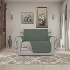 Easy-Going Oversized Chair Sofa Slipcover Reversible Sofa Cover Water Resistant Couch Cover Furniture Protector Cover with Elastic Straps for Pets Dog (Oversized Chair, Greyish Green/Beige)
