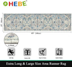HEBE Hallway Runner Rug 2'x8', Washable Non Slip Kitchen Rug Runner