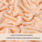 Pink Throw Blanket for Woman Throw Size Coral Pink 50 by 60 Inches for Couch Sofa Bed,Super Soft Plush Cozy and Luxury Warm Bed Blanket for All Season