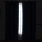 LEMOMO Blackout Curtains 42 x 84 inch/Navy Curtains Set of 2 Panels/Thermal Insulated Room Darkening Bedroom Curtains