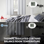 BGment Room Darkening Curtains 95 Inches Long - Grommet Thermal Insulated Drapes Window Treatment Curtains for Bedroom, 2 Panels, 52 x 95 Inch, Greyish White