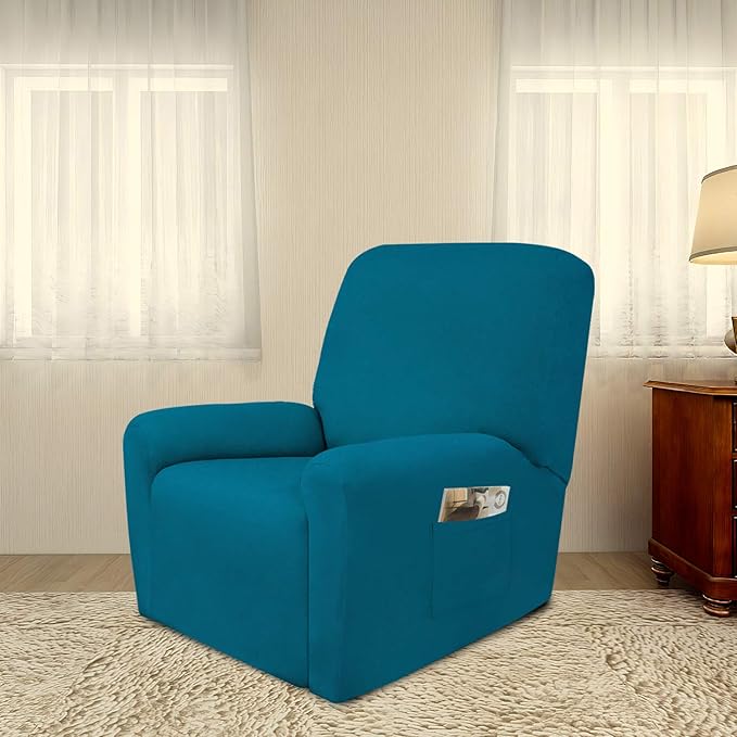 PureFit Stretc Recliner Chair Covers Fleece Soft Couch Covers for Sofa