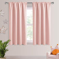 DWCN Blackout Curtains for Bedroom 42 x 45 Inch Long Blush Pink 2 Panels