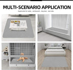Easy-Going Sectional Couch Covers for Dogs L Shape Sofa Cover Reversible Sofa Slipcover Chaise Lounge Cover Furniture Protector Cover for Pets Dog Cat (42 x 68 inches, Light Gray/Light Gray)